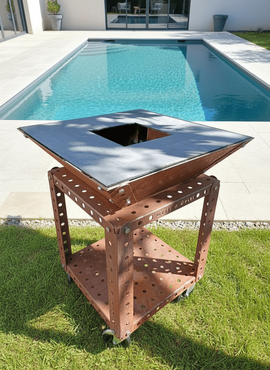 Brasero Acier Corten